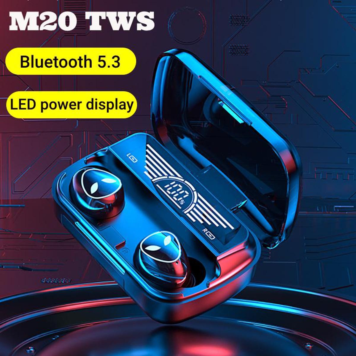  M20 Damix Tws Wireless Earbuds With Noise Cancelling Feature - Bluetooth 