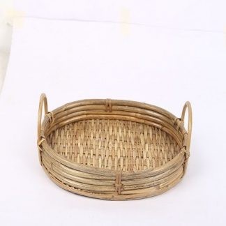  Cane Made Food Serving Tray 