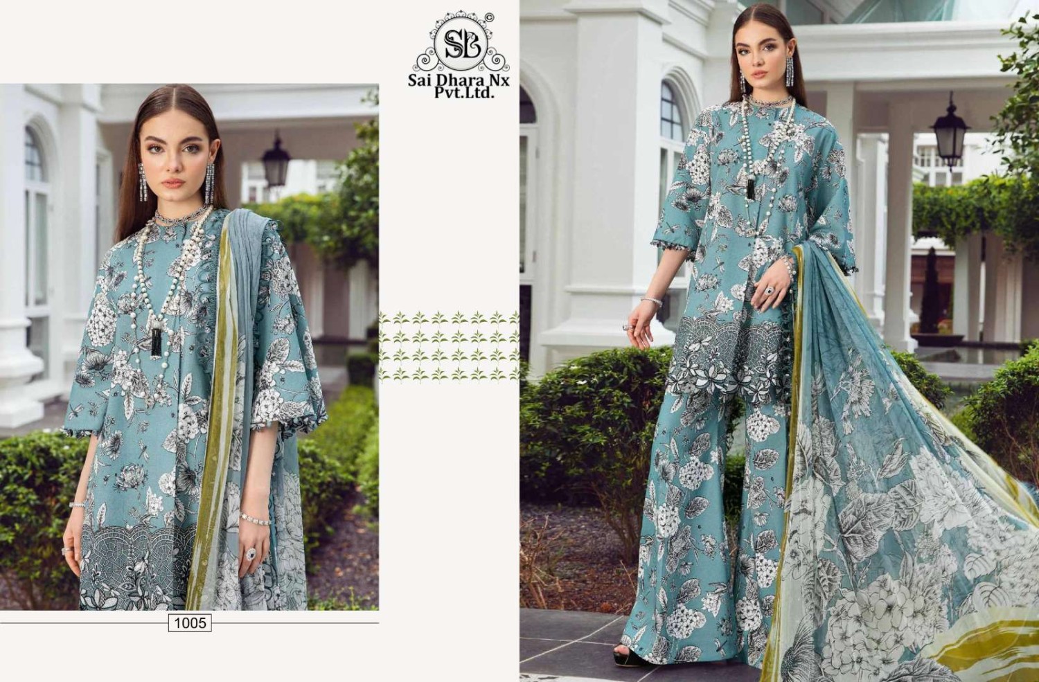 Maria B Printed Unstitch Khaddar 3pc Zari Dupata Ds#03