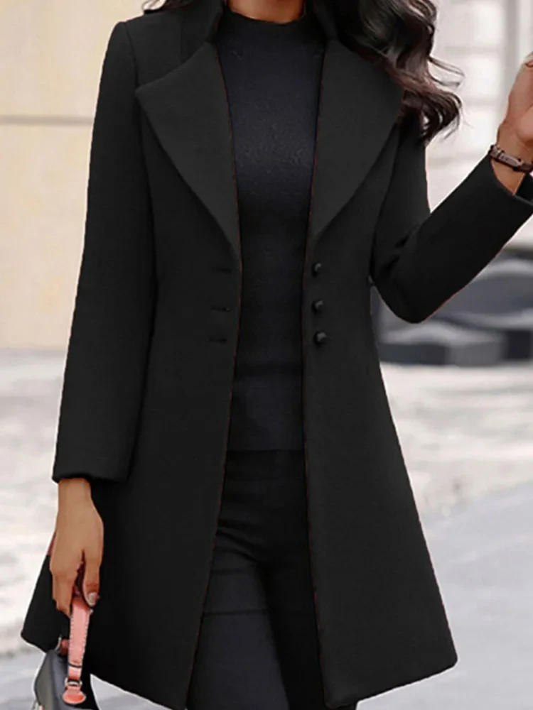 Premium Quality Stylish Leads Over Coat for Women-Black