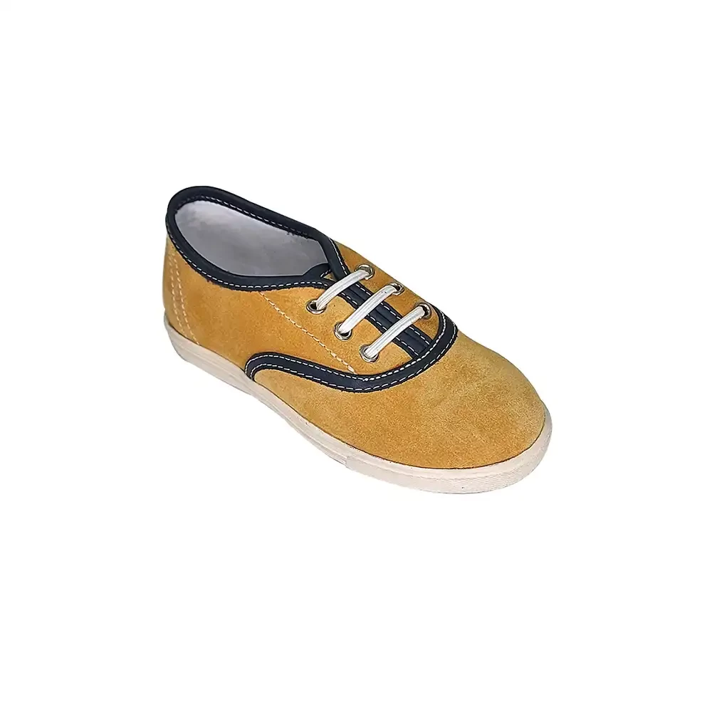  KIDS SUEDE SHOE MUSTARD 