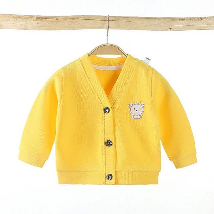  Baby Winter Sweater Jacket - Yellow 