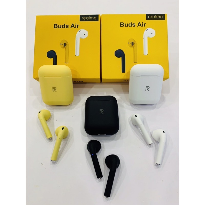  Realme Buds Air TWS Earphone True Wireless Bluetooth Earphones Headset Auto Connection Dual Mic Touch Control Wireless Charging 