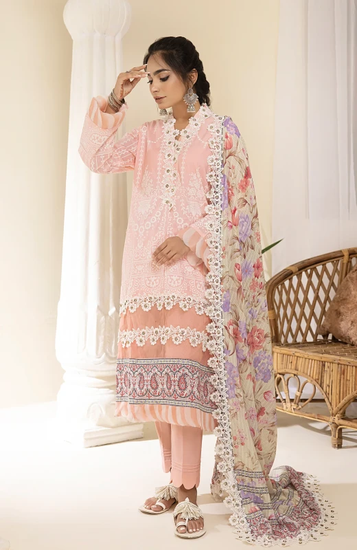 3-Piece Unstitched Digital Printed Lawn-CFD-23-01