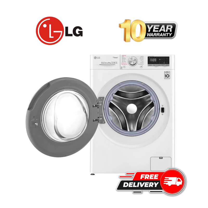  AI DIRECT DRIVE FRONT LOAD WASHING MACHINE । FV1409S4W । 9KG 
