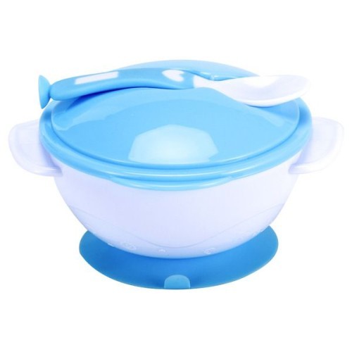  Baby Cup Bowl with Spoon-Sky Blue Color 