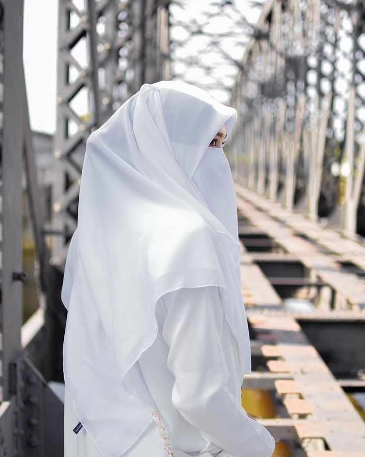  Instant Ready Hijab With Niqab For Woman (White) 