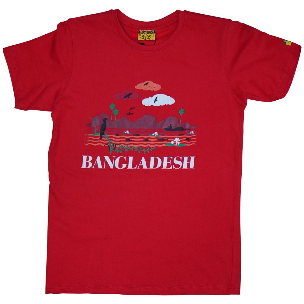  Round Neck Printed T-Shirt 