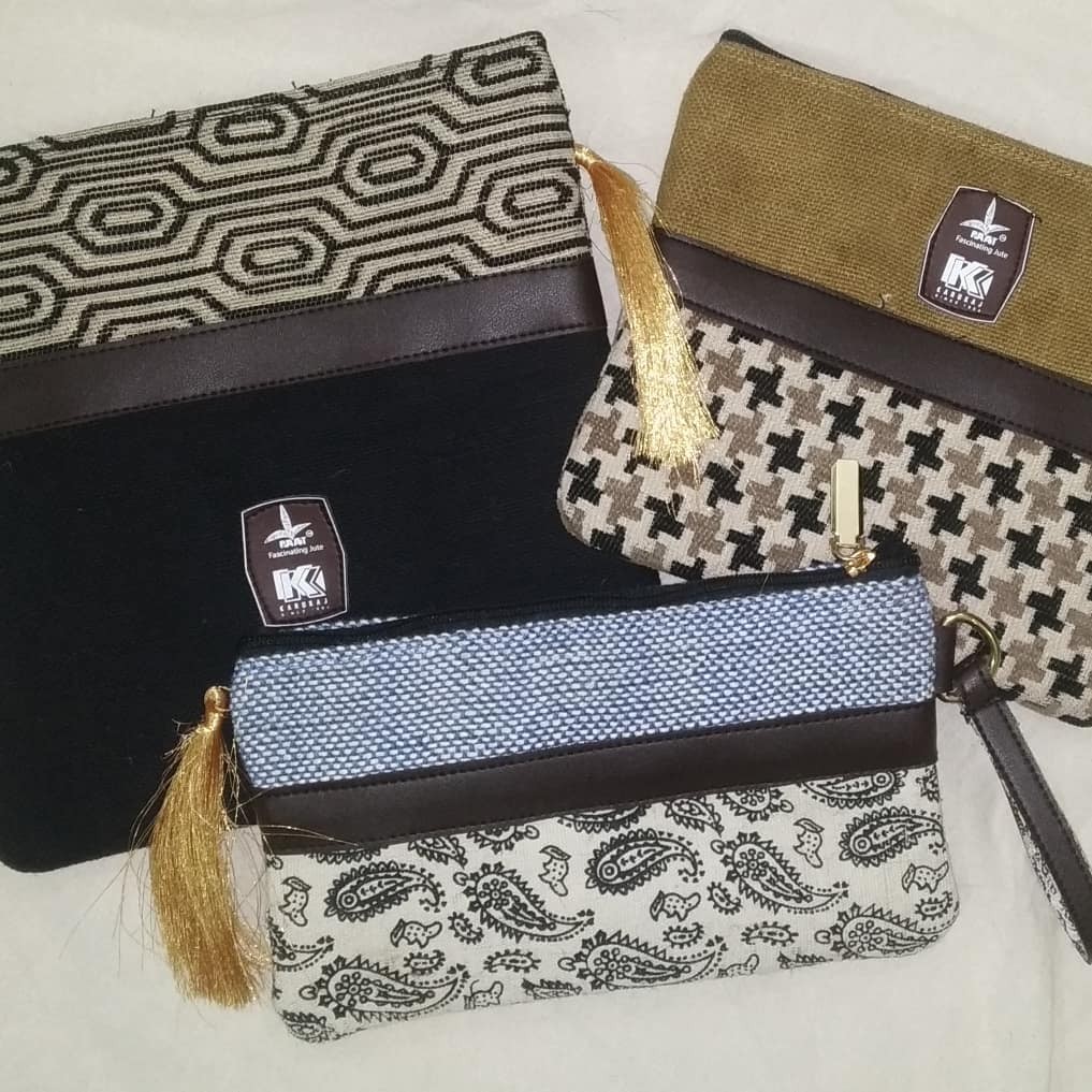  Jute Ladies Hand Purses by Karukaz Jute Products 