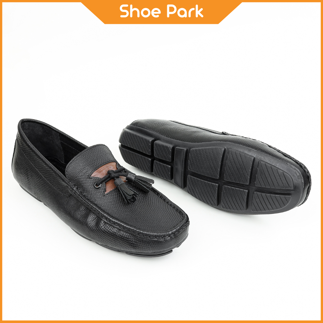  Dies Leather Stylish Loafer For Men - Black 