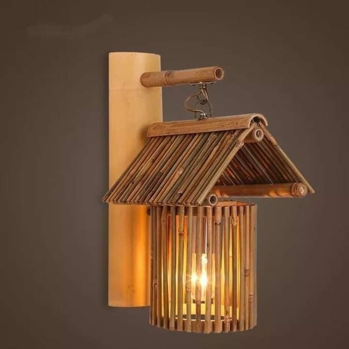  Antique Bamboo Decorative Wall Lamp 