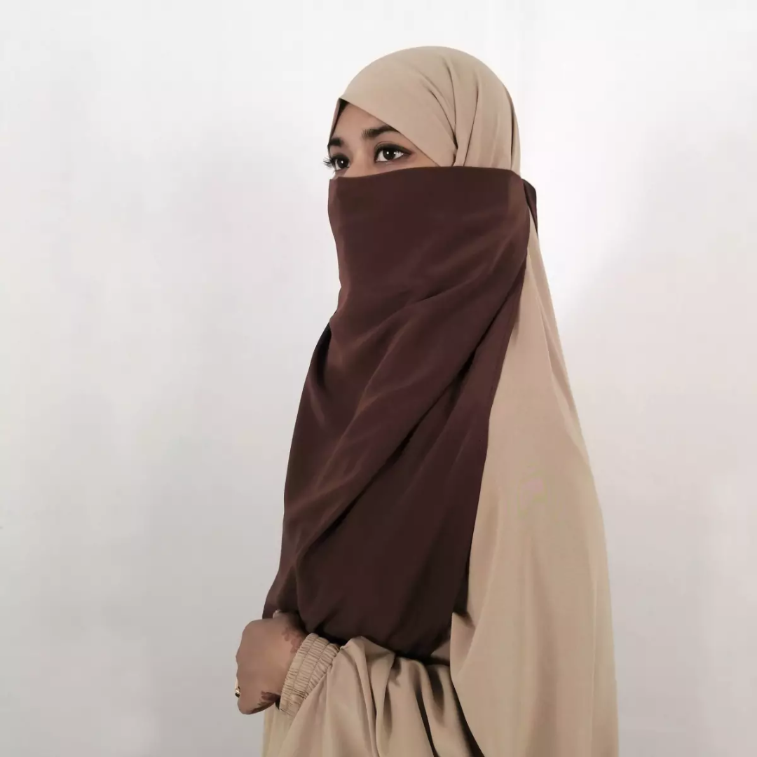  Nose Niqab For Muslim Women - Coffee 