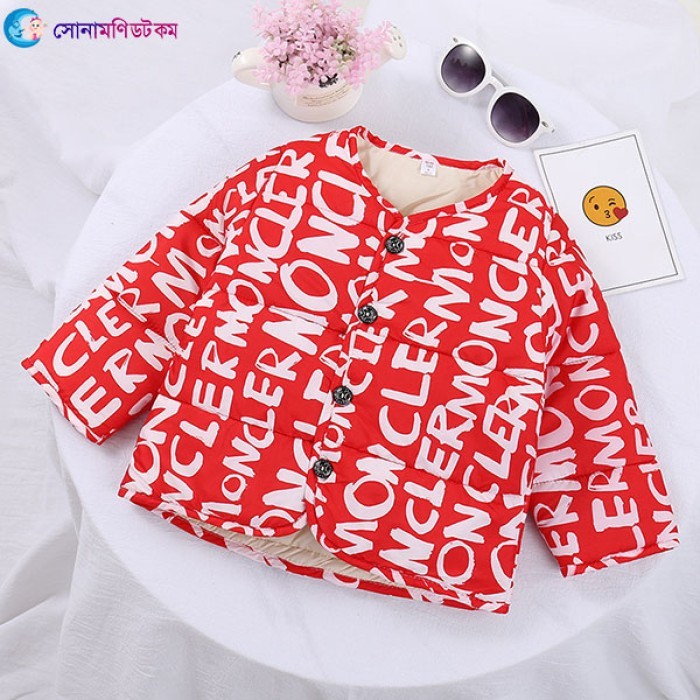  Baby Full Sleeves Padded Winter Jacket - Red 