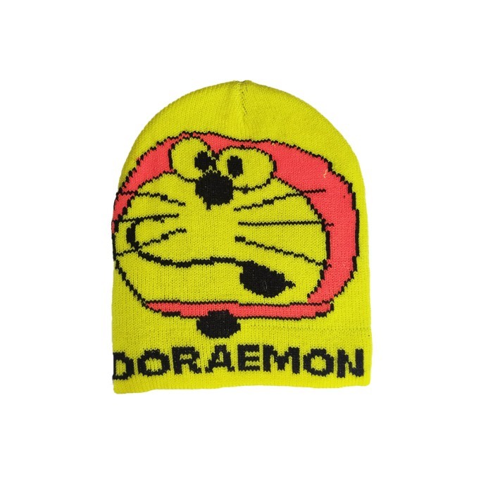  Kids Winter Woolen Head Cap-Yellow Color 