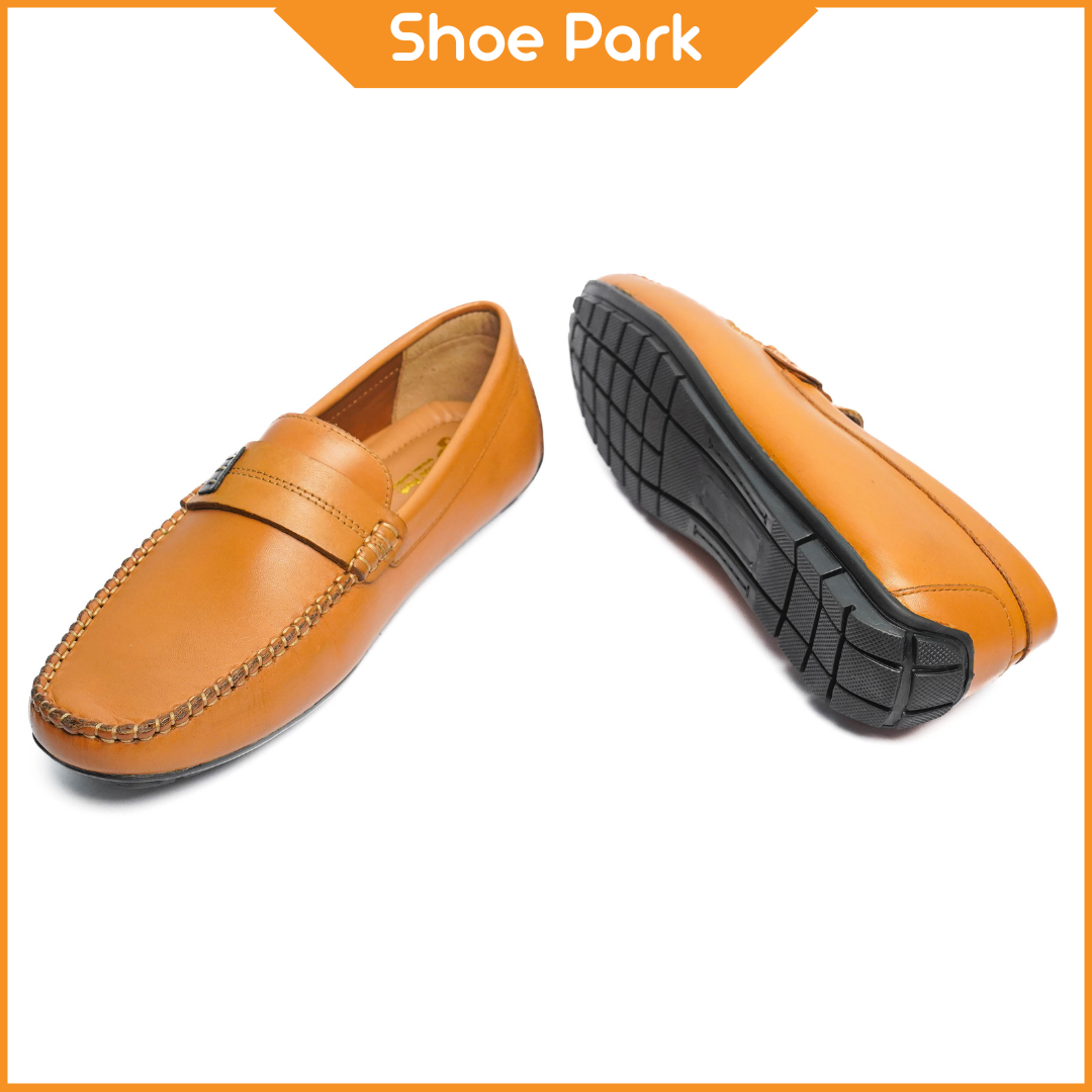  Premium Leather Black Symbol Master Loafer For Men 