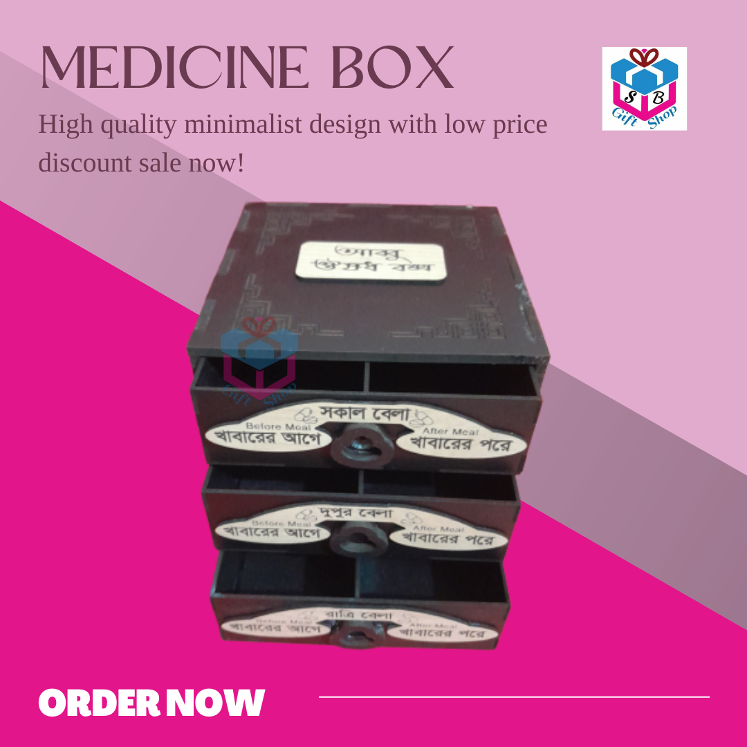  Family Medicine Box Black 