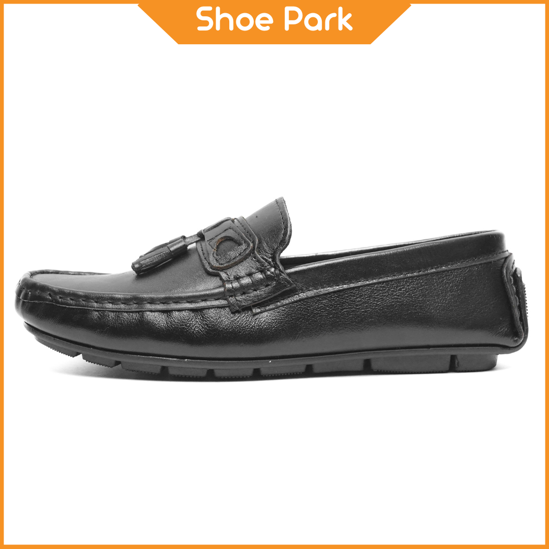  Original Leather Black Jhumka Loafer For Men 