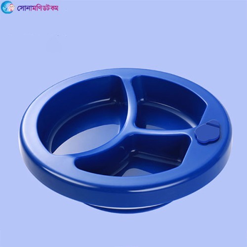  Baby Dinner Plate-Filled with Hot Water-Kids Rice Bowl-Blue Color 