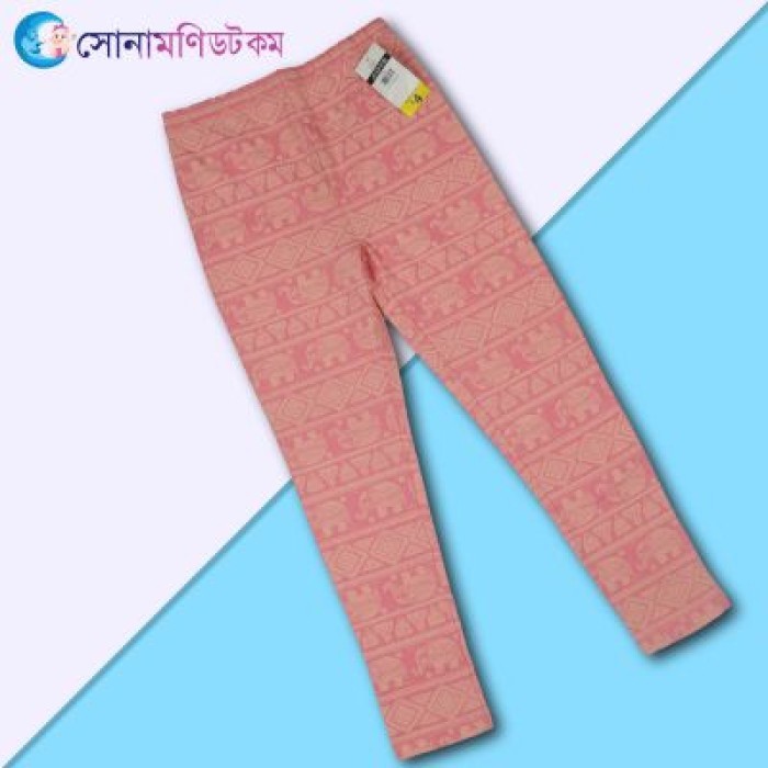  Printed Girls Tise Pant - Pink 
