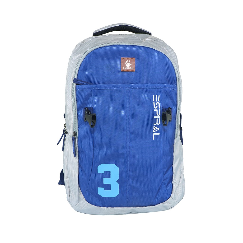  Zip It Good Espiral / 3Series Nylon Fabric Super Light Weight Traveling School College Backpack - Blue 