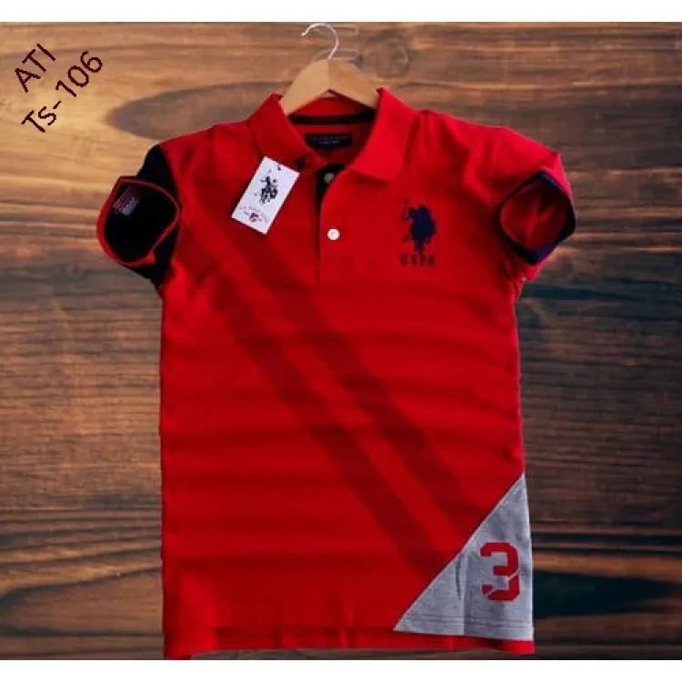  Premium Quality Exclusive Printed Half Polo Tshirt For Men 