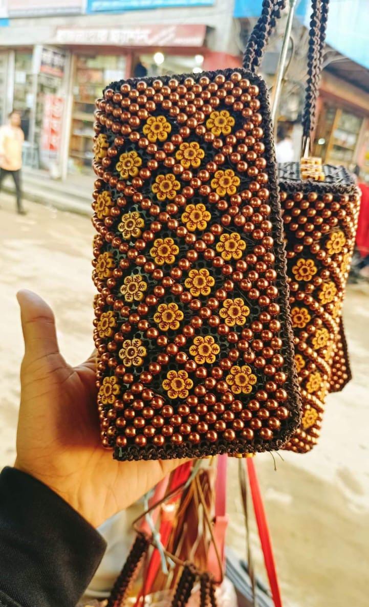  Burmese Cotton Purse Bag 