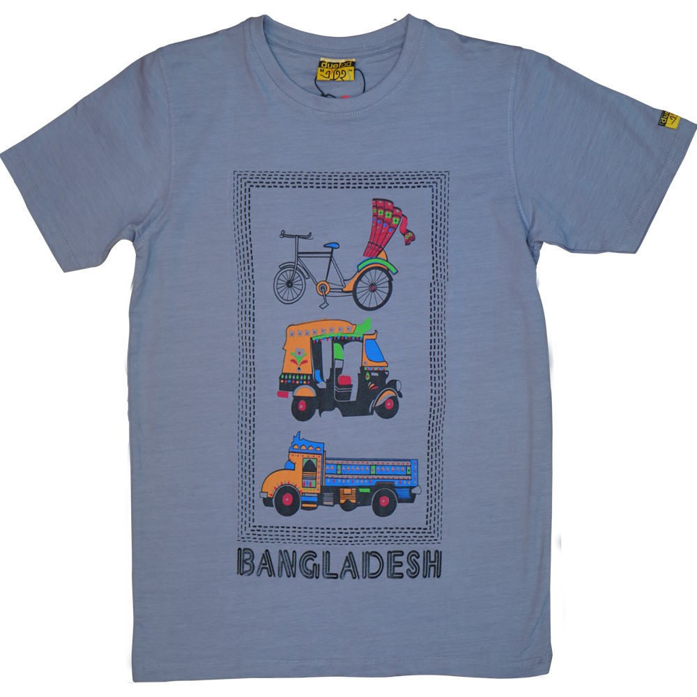  Round Neck Printed T-Shirt 