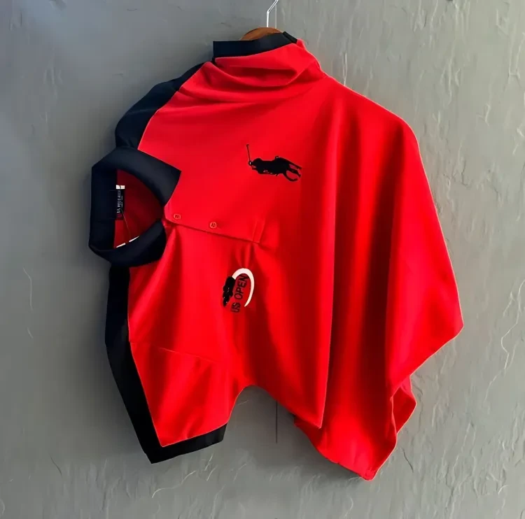  Exclusive Cotton Polo Shirt For Men_Red 
