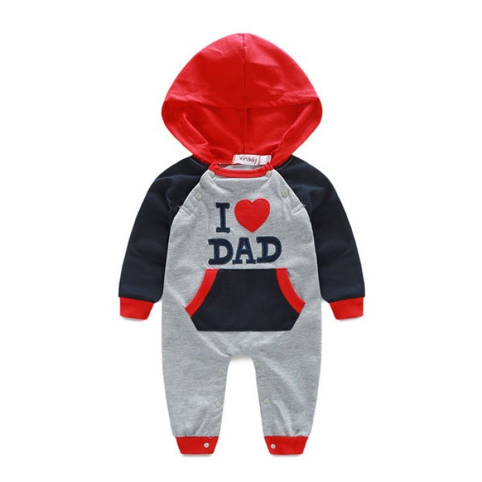  Baby Foreign Models Romper Winter - I Love Dad 