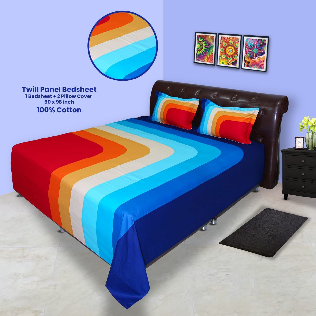  Twill Panel Bedsheet 