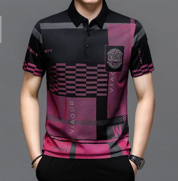  RED Violet Premium China Polo Shirt For Men 