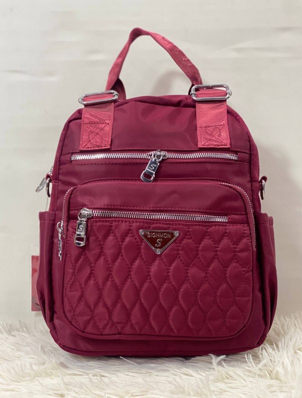  Zip It Good Women Backpacks Shoulder Bags Korean Style Travel Bags School Bags Waterproof Oxford Daypacks Back Packs Lightweight Handbags Casual Office Bag for Women - Red 