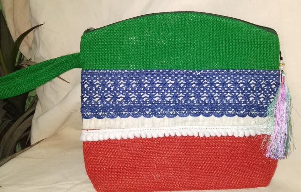  Karukaz Multicolor Handmade Jute LADIES Hand Bag 