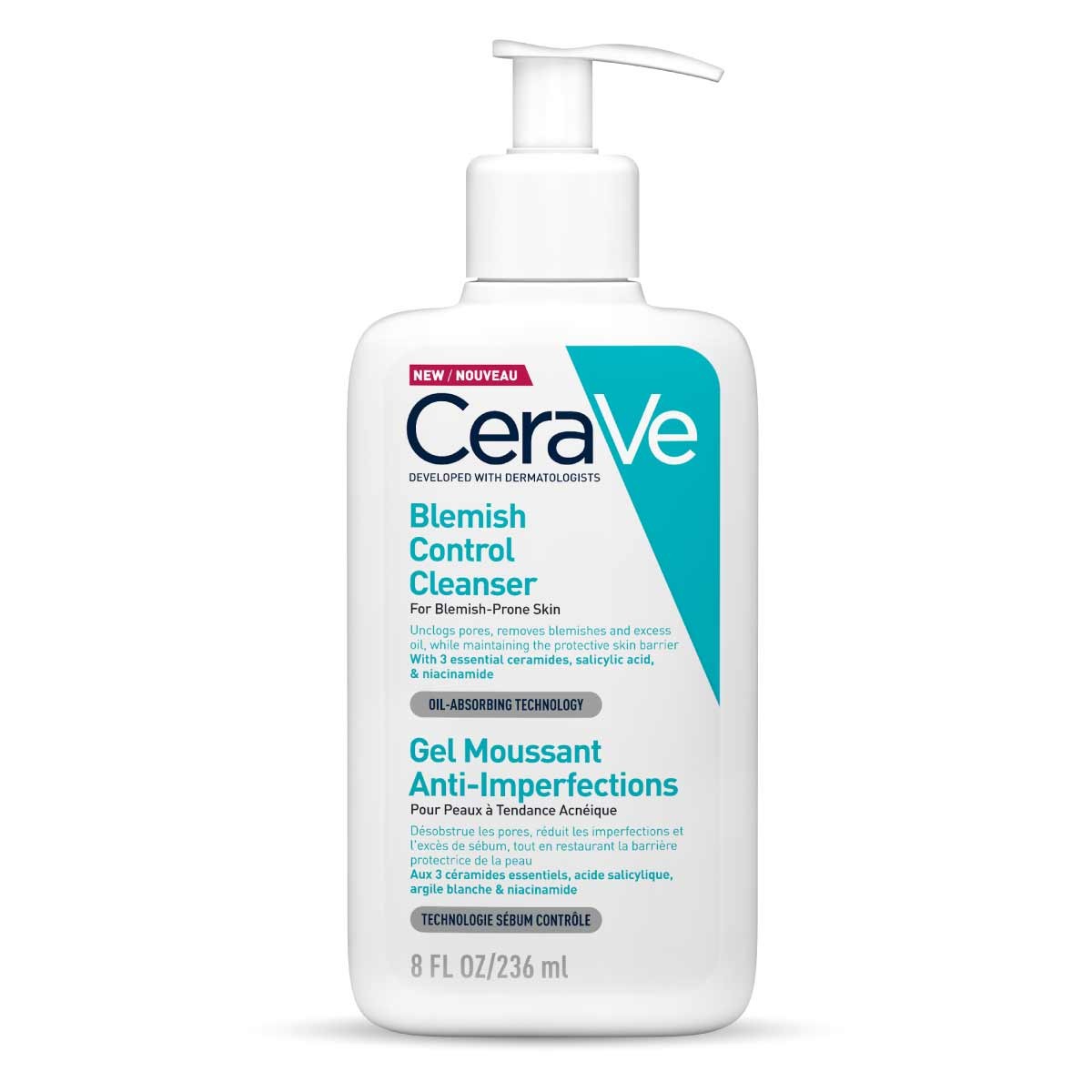  Cerave Blemish Control Face Cleanser (236ml) 