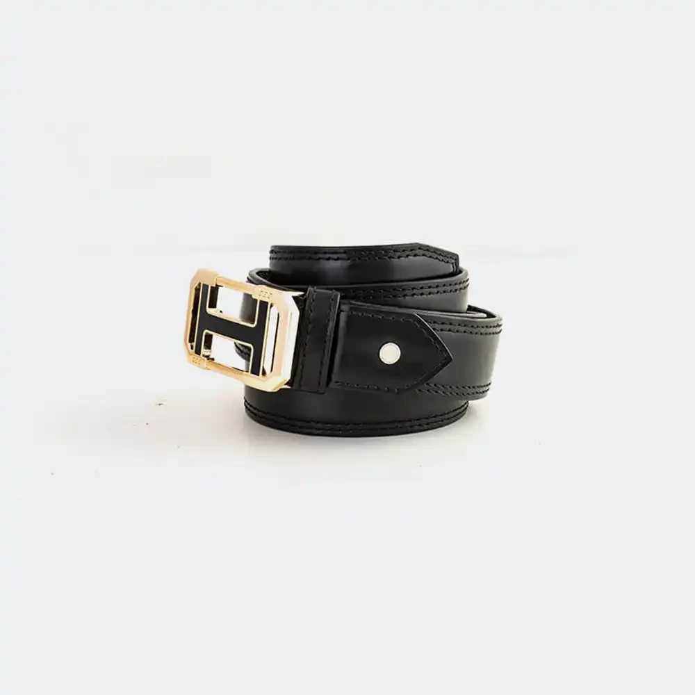  LUX LEATHER BUCKLE BELT 