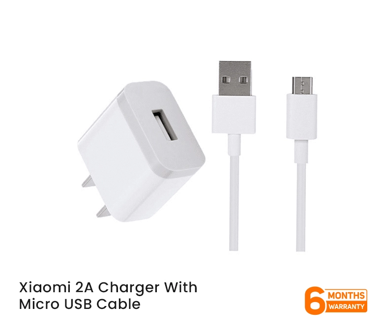  Xiaomi 2A Charger With Micro USB Cable 