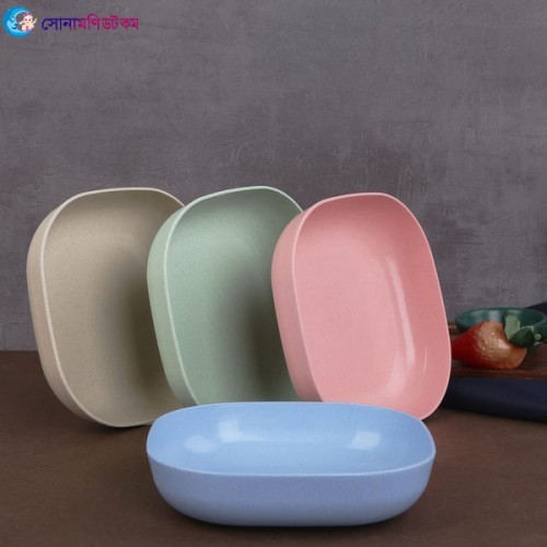  Baby Square Snacks Dish - Pink 