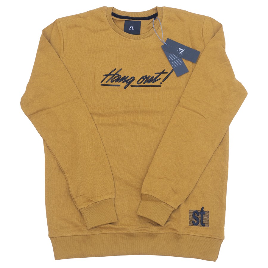  Hangout Menz Full Sleeve Sweatshirt - Yellow Mustard 