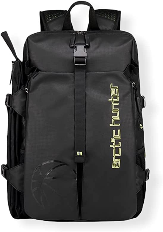  Zip It Good Arctic Hunter Sports Multi Functional Large Capacity Outdoor Gym Football Independent Shoe Bag 2024 Basketball Backpack - Black 