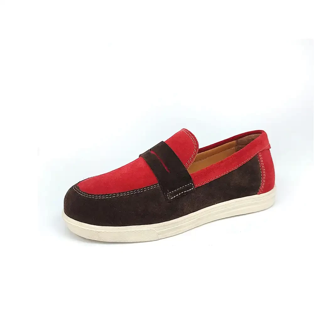  KIDS SUEDE SHOE RED 