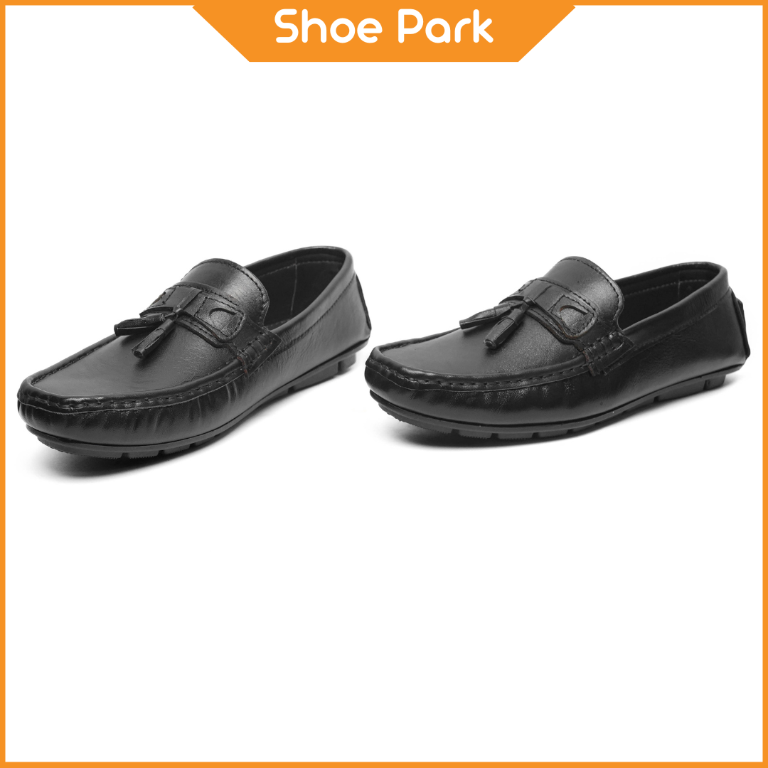  Original Leather Black Jhumka Loafer For Men 