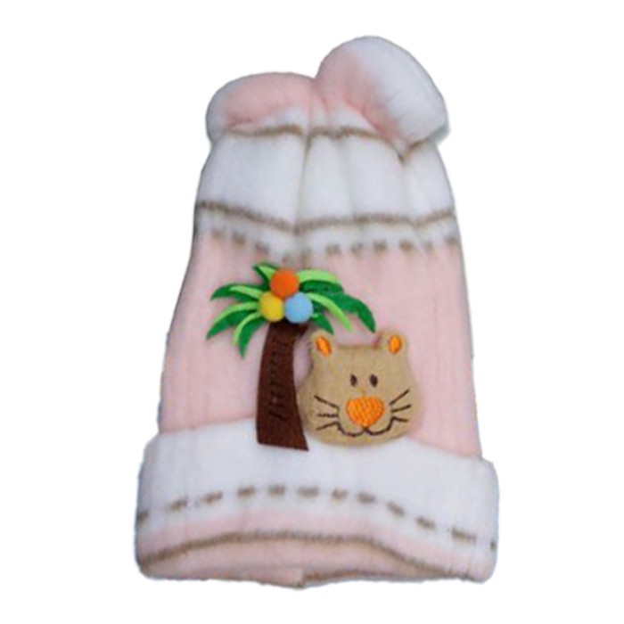  Baby Woolen Cap - Light Orange 