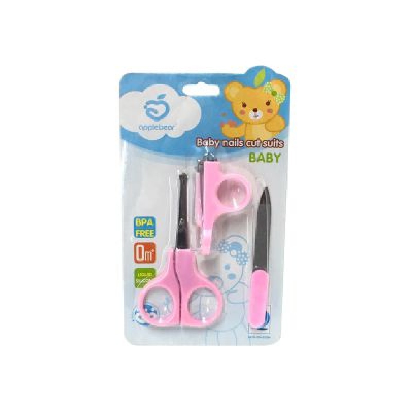  Baby Nail Cut Set-Pink Color 