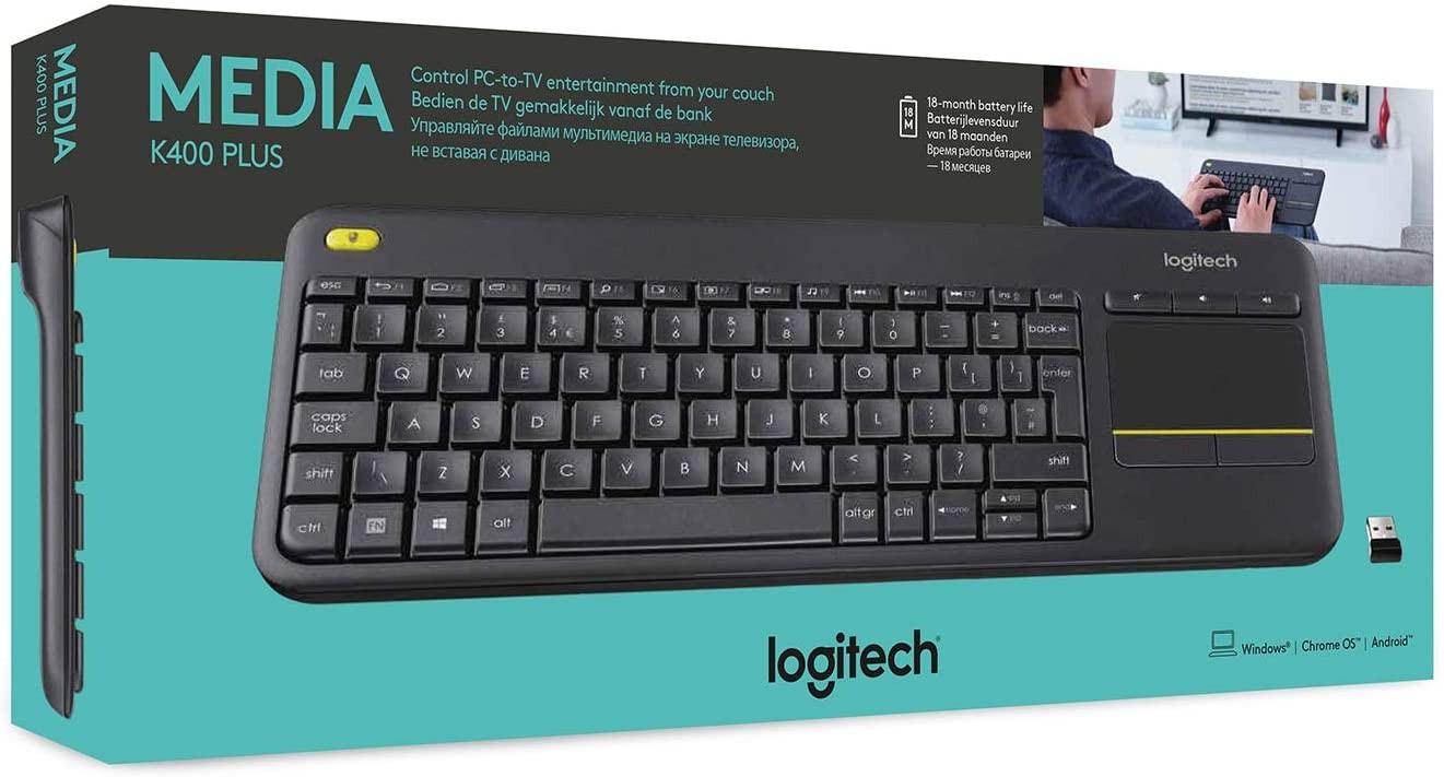 Logitech K400 Plus Wireless Keyboard 