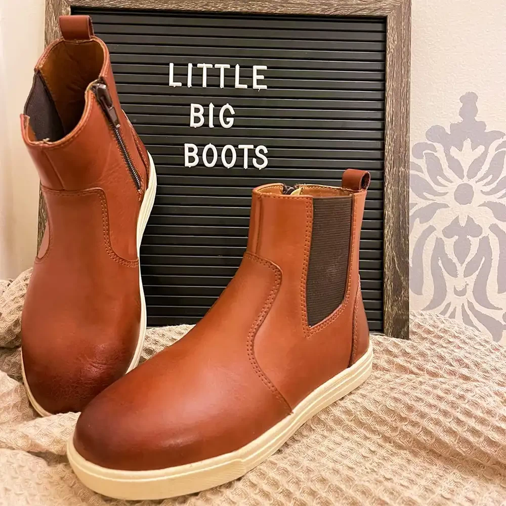  KIDS ANKLE BOOT BROWN 