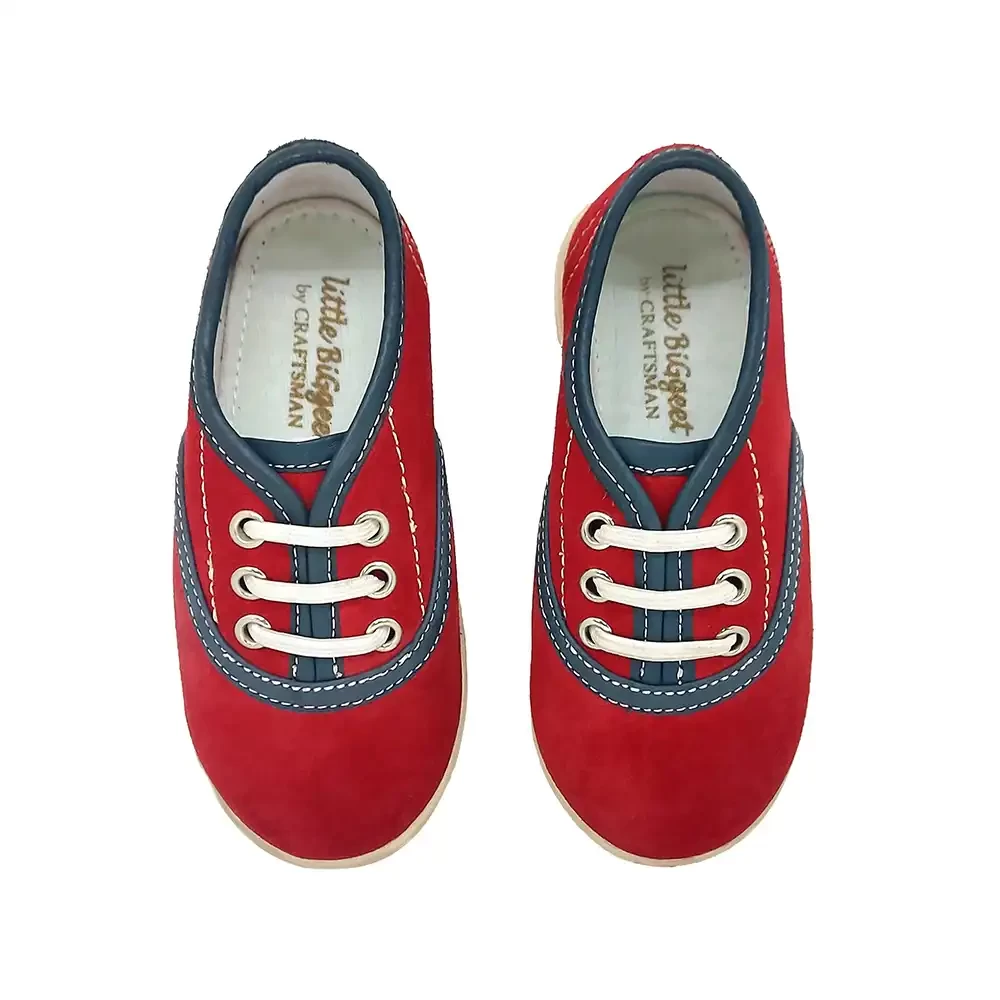  KIDS SUEDE SHOE RED 