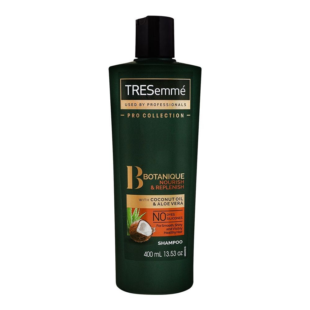 Tresemmé Botanique Nourish & Replenish Shampoo, For Smooth Shiny & Visibly Healthy Hair, 400ml